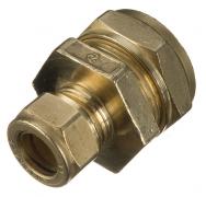 Brass Compression Reducing Coupling - 15mm x 12mm